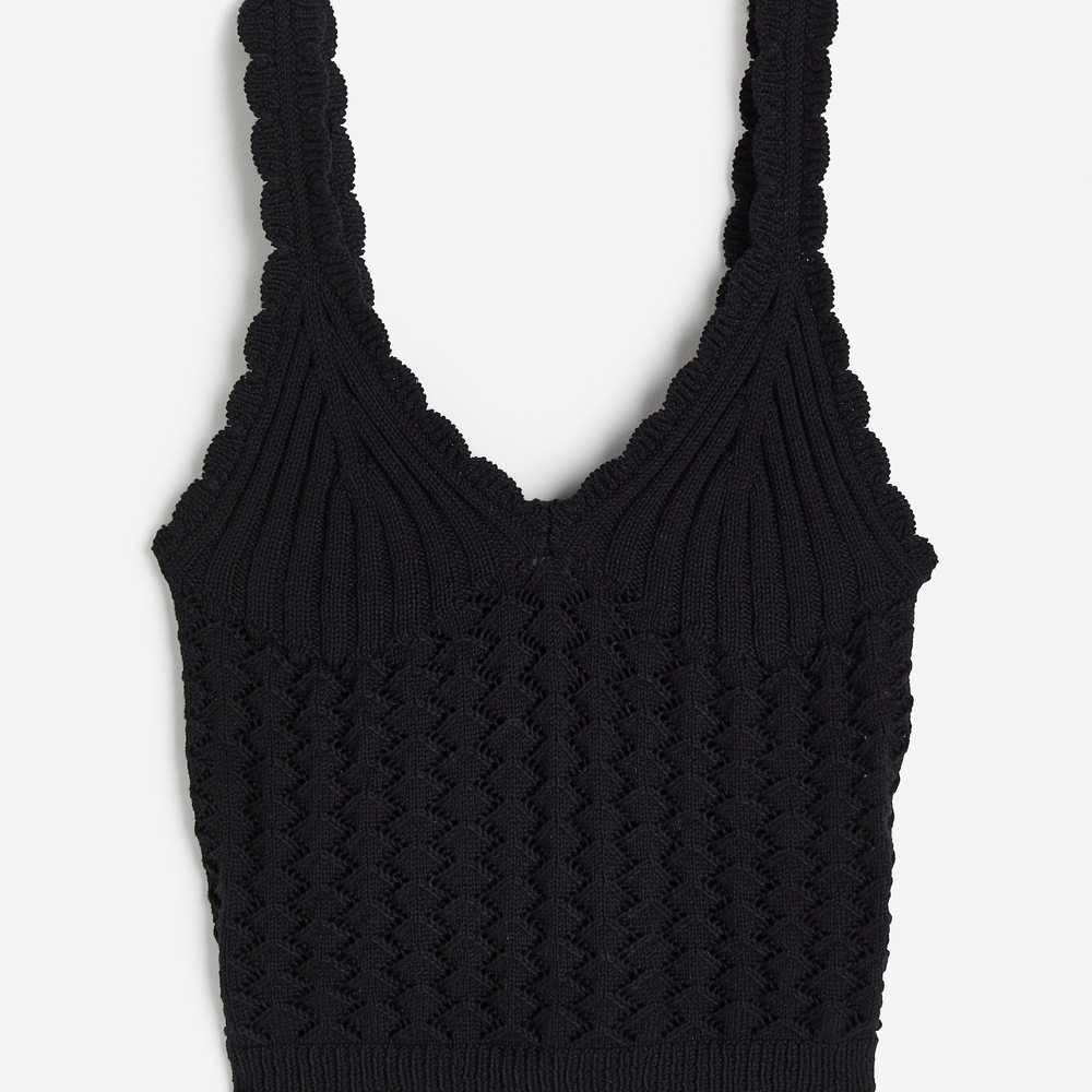 H&M Black Knit Tank Top